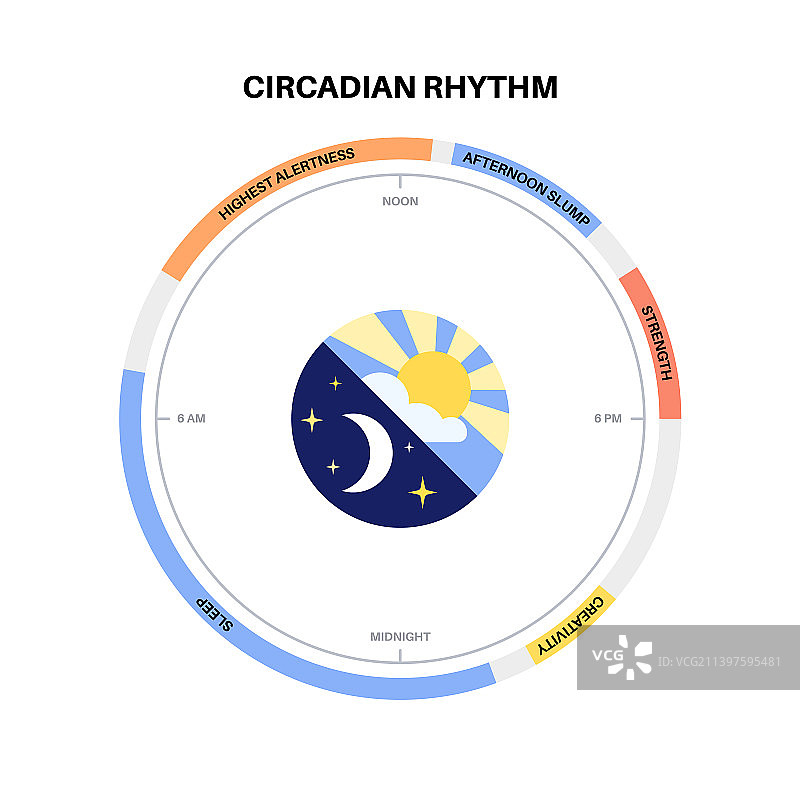 睡眠觉醒周期图片素材