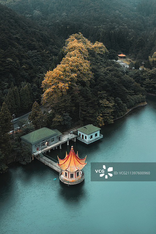 庐山风景区芦林湖一角图片素材