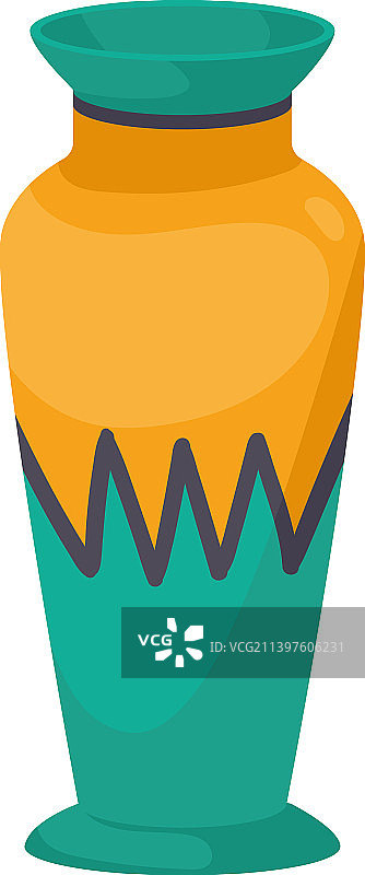 绿色埃及文化花瓶图片素材