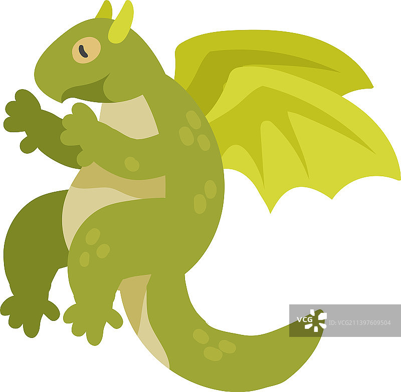 带翅膀的小龙图片素材