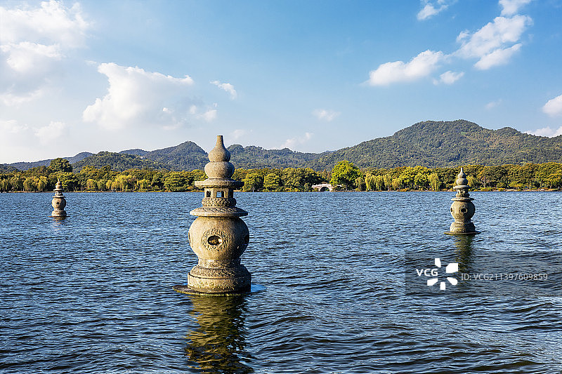 杭州三潭印月风光图片素材