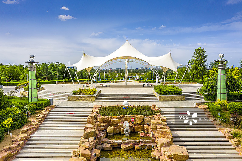 鄂尔多斯市准格尔大路新区大路公园图片素材