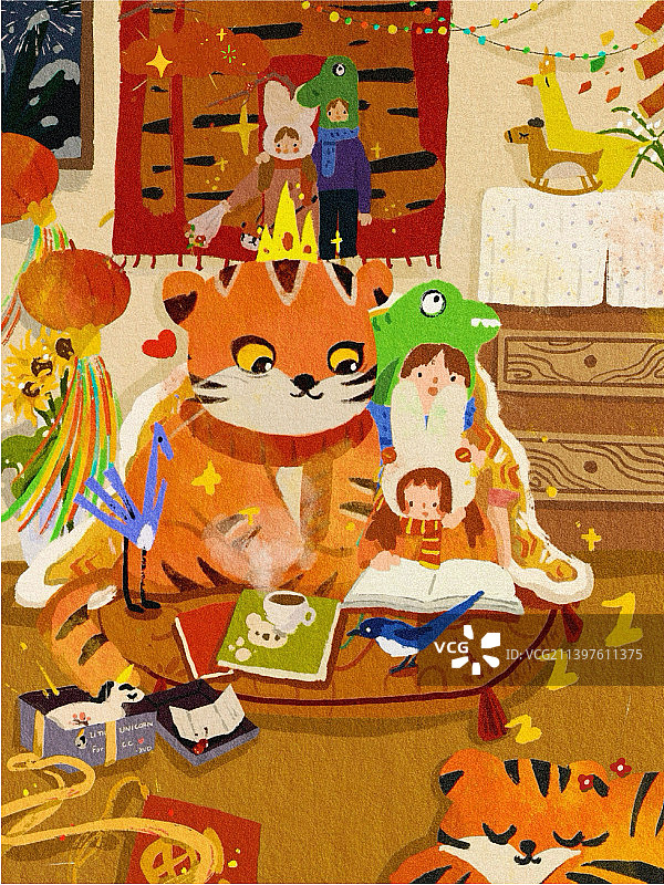 每一束烟花炸裂都是一声虎啸图片素材