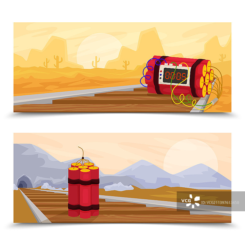 铁路横幅上的炸药图片素材