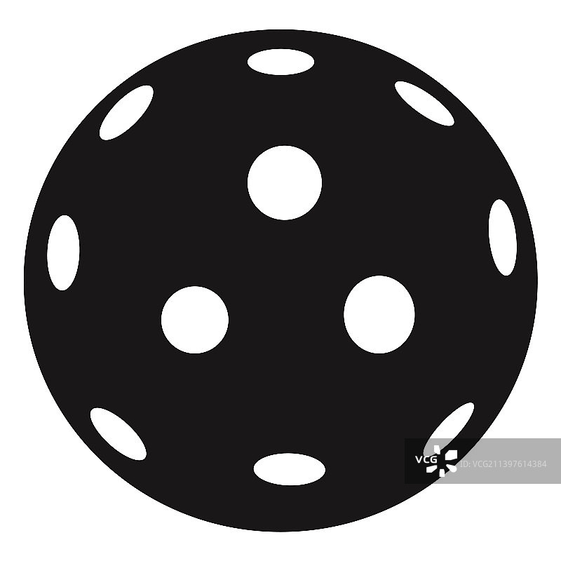 高品质黑色匹克球图片素材