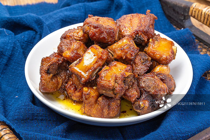 糖醋排骨小吃美食图片素材