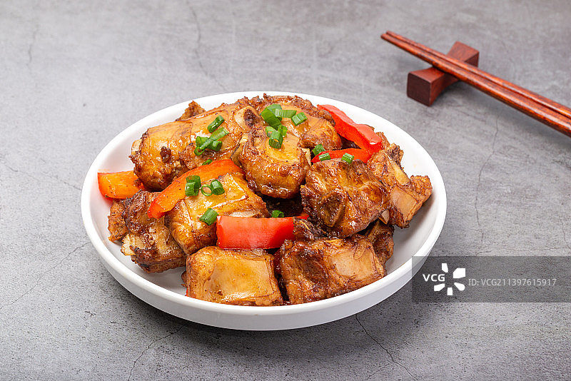 湘菜红烧排骨美食图片素材