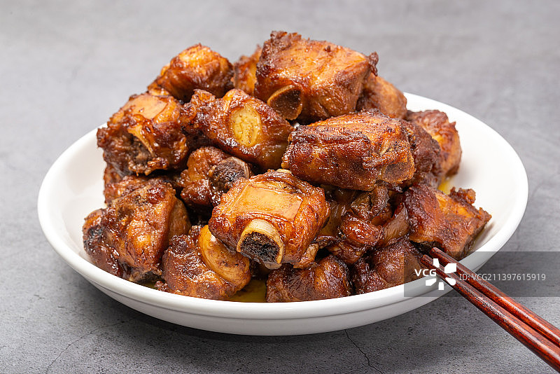 糖醋排骨小吃美食图片素材