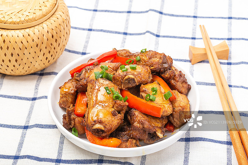 湘菜红烧排骨美食图片素材