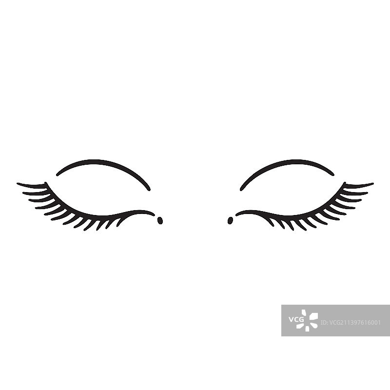 高品质睫毛扩展笔触图片素材