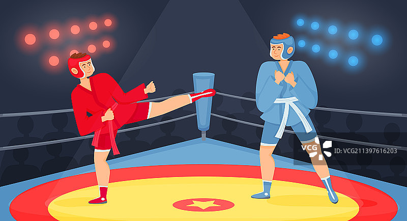 拳击擂台格斗图片素材