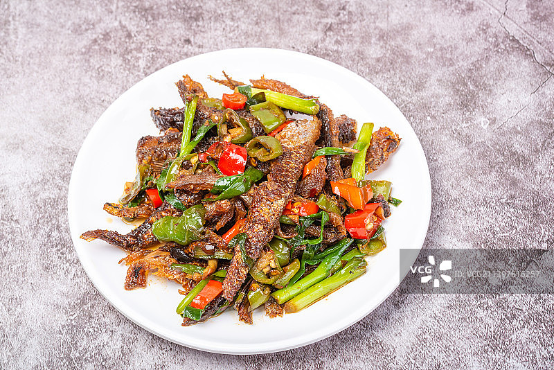 手撕刁子鱼美食菜品图片素材