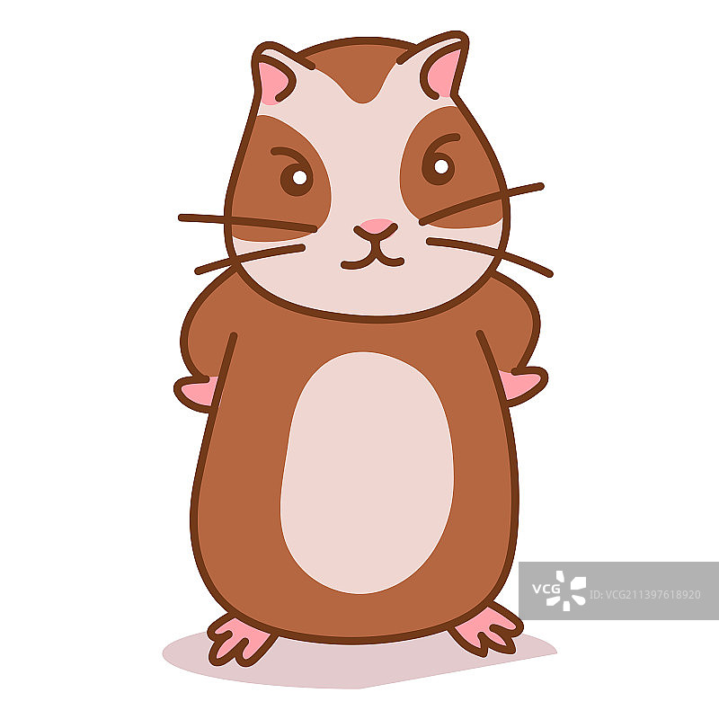 愤怒的可爱仓鼠图片素材