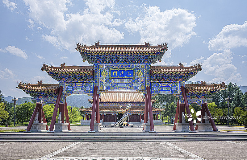 道教圣地楼观台---上清门图片素材