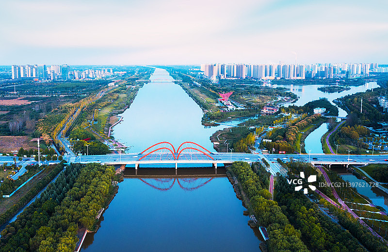 汴河两岸   安徽宿州图片素材