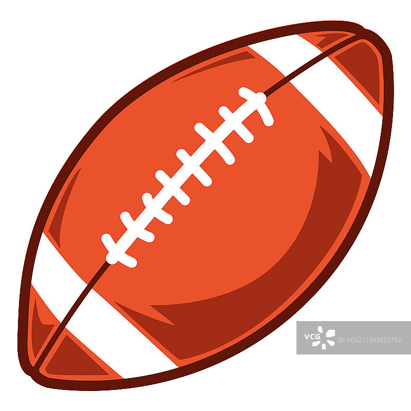 美式橄榄球侧面高角度图片素材