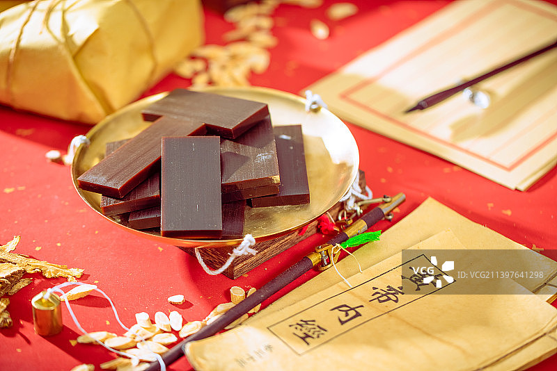 中国中药阿胶块图片素材