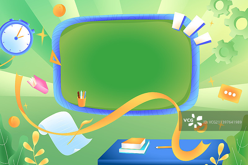 卡通3d渐变三维教育学生新学期开学季教师节运动健身汽车出行电商促销双十一双十二购物节商务招商矢量插画图片素材