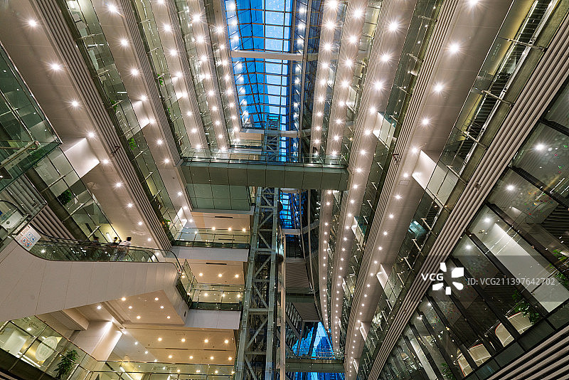 广州图书馆建筑内部结构图片素材