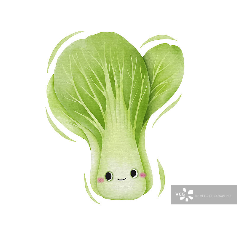 卡通小白菜角色图片素材