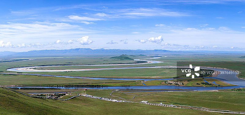 九曲黄河第一湾风光图片素材