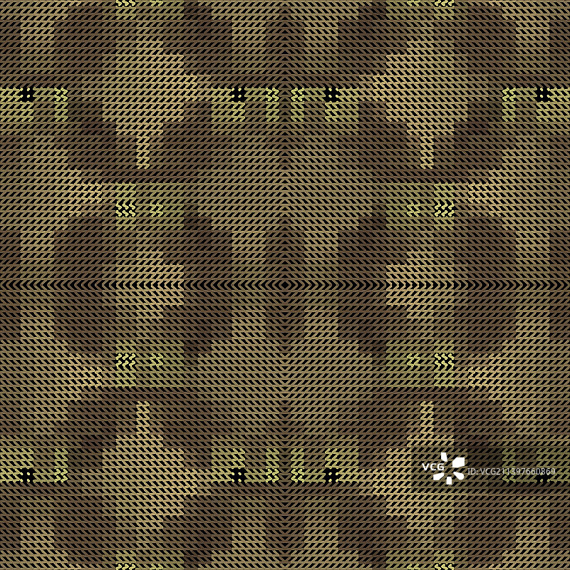 金色锯齿线网格无缝图案图片素材