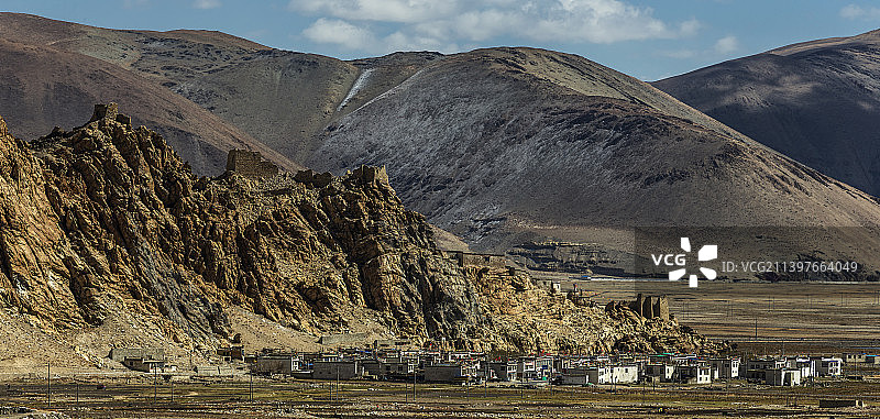 中国西藏日喀则市定结县萨尔乡风光图片素材