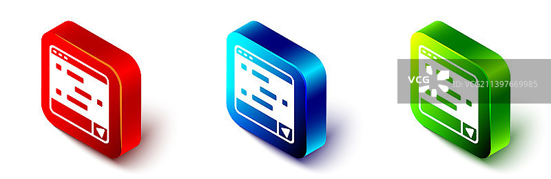 2.5D笔记本电脑上的新聊天消息通知图片素材