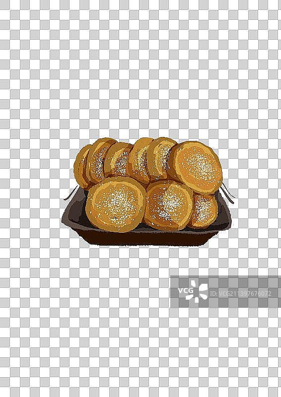 当地特色传统美食太谷饼图片素材