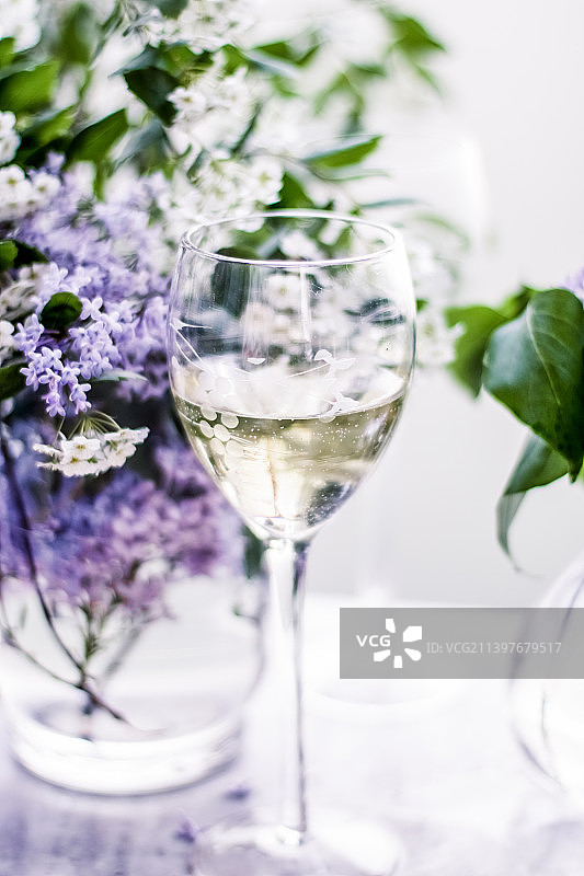 法国白葡萄酒酒庄餐饮庆典概念图片素材