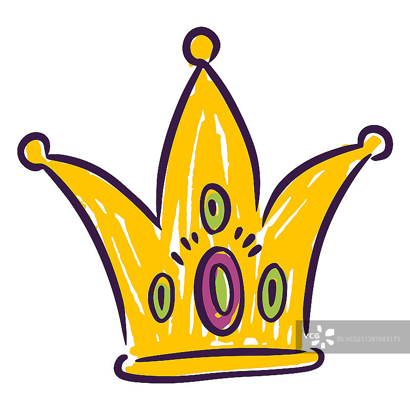 手绘彩色小丑帽图片素材