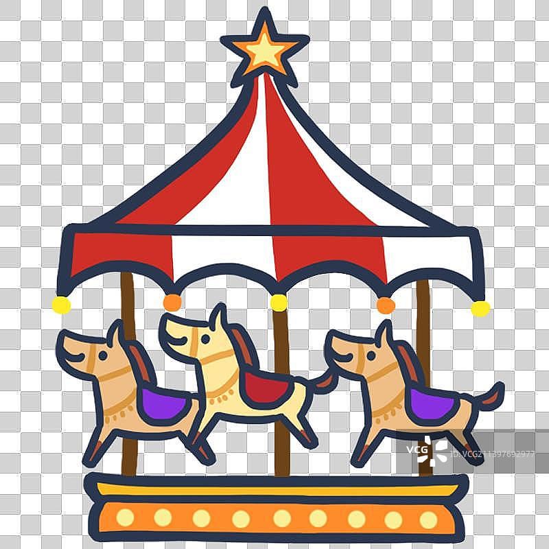 旋转木马图片素材