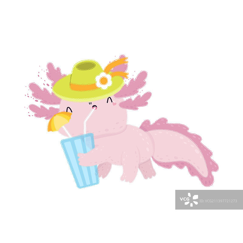 六角恐龙剪贴画角色设计可爱剪辑图片素材