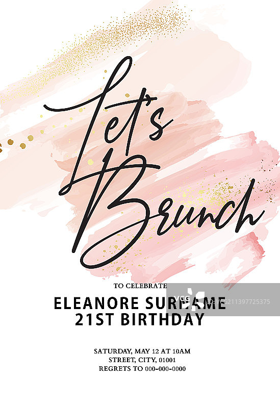 粉色水彩大理石纹理设计图片素材