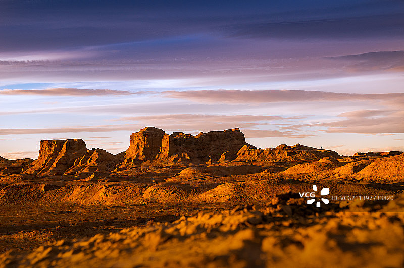 新疆乌尔禾魔鬼城日落图片素材