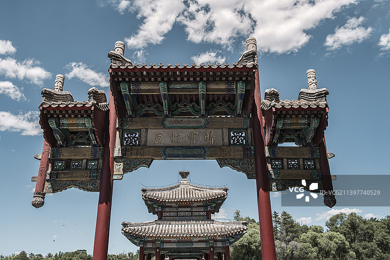 避暑山庄水心榭图片素材