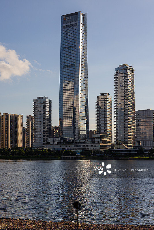 深圳湾天际线图片素材