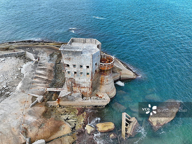 广东省汕尾市城区红海湾遮浪南海观世音旅游景区南海寺航拍图片素材