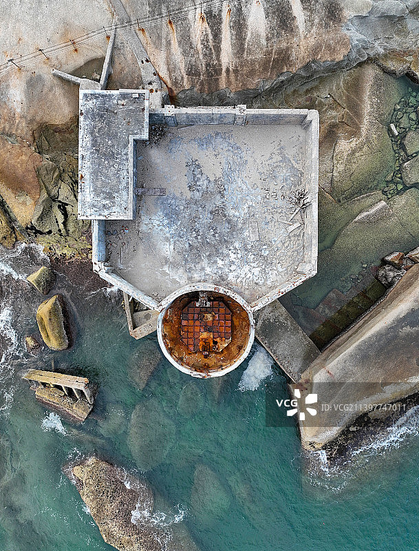 广东省汕尾市城区红海湾遮浪南海观世音旅游景区南海寺航拍图片素材