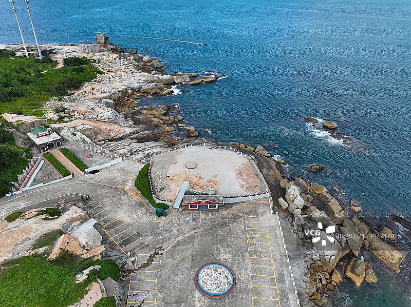 广东省汕尾市城区红海湾遮浪南海观世音旅游景区南海寺航拍图片素材