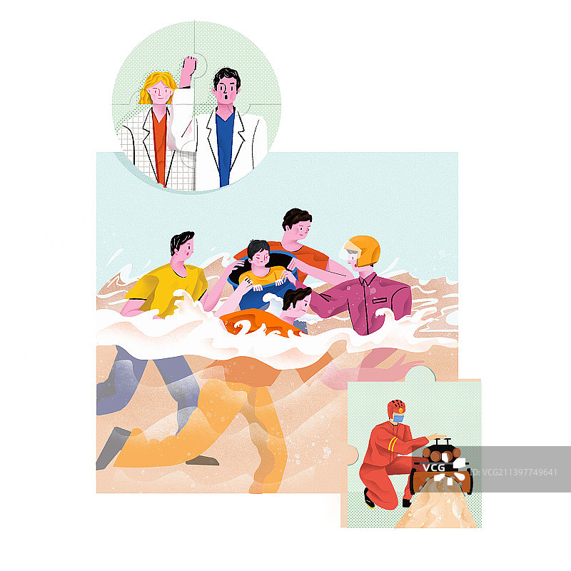 洪涝灾害暴雨图片素材