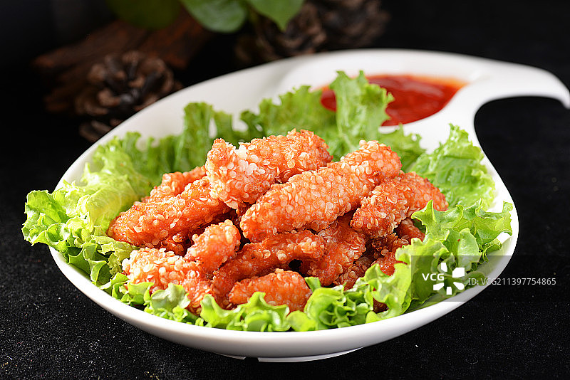 雪花鸡柳图片素材