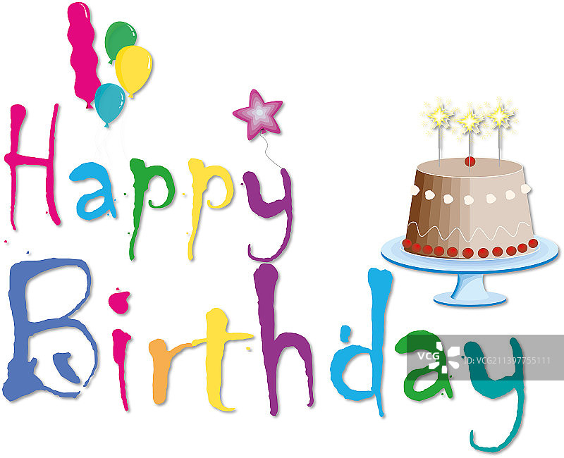 生日快乐平面设计图片素材