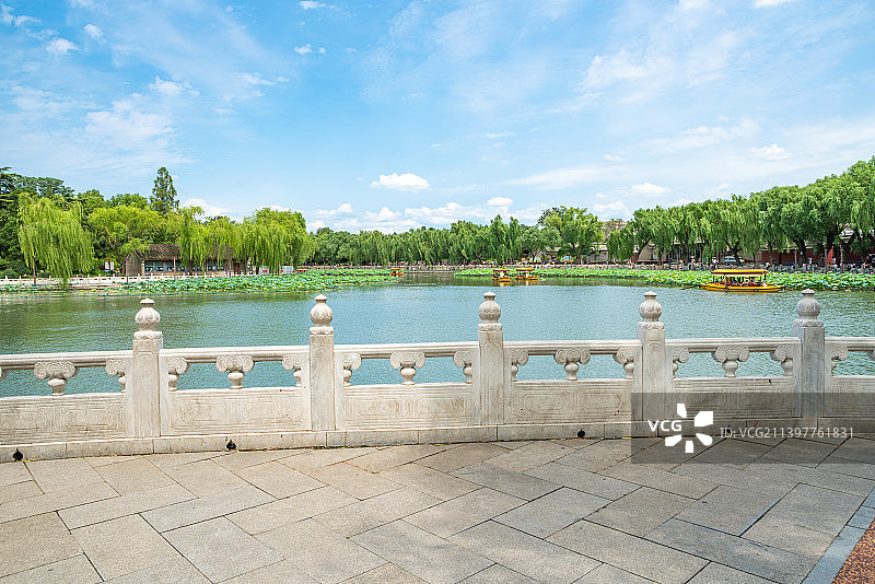 夏天北海公园自然风景图片素材