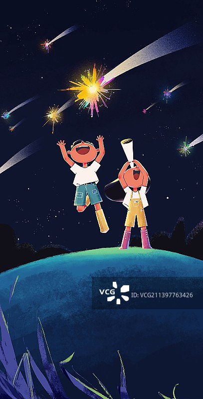 光感儿童插画｜去探险图片素材