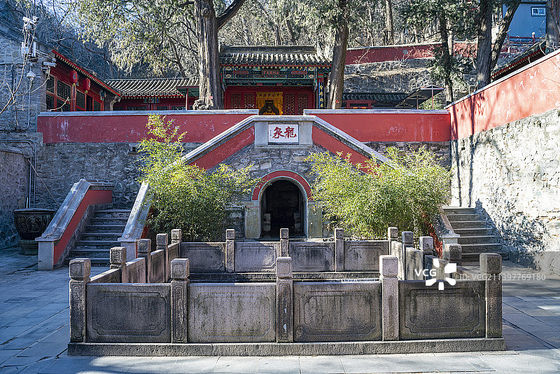 八大处公园古建筑龙泉风景图片素材