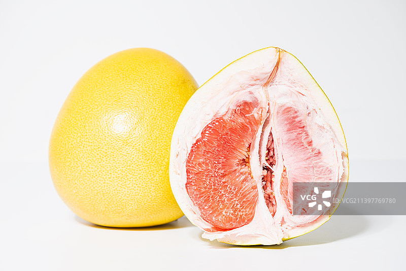 红肉柚子果实图片素材