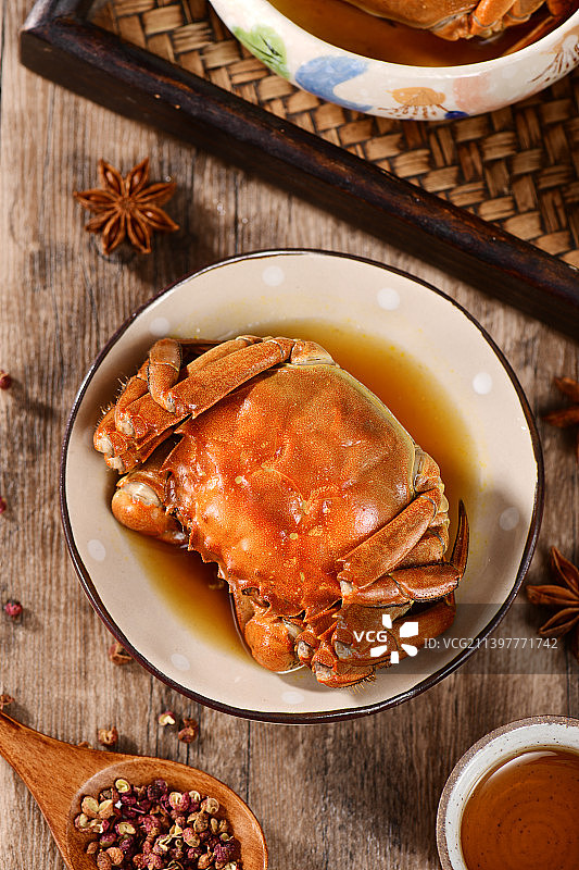 花雕醉蟹图片素材