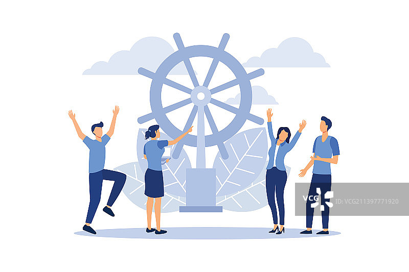 创意团队领导力品质图片素材