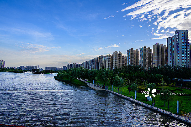 汾河风光图片素材